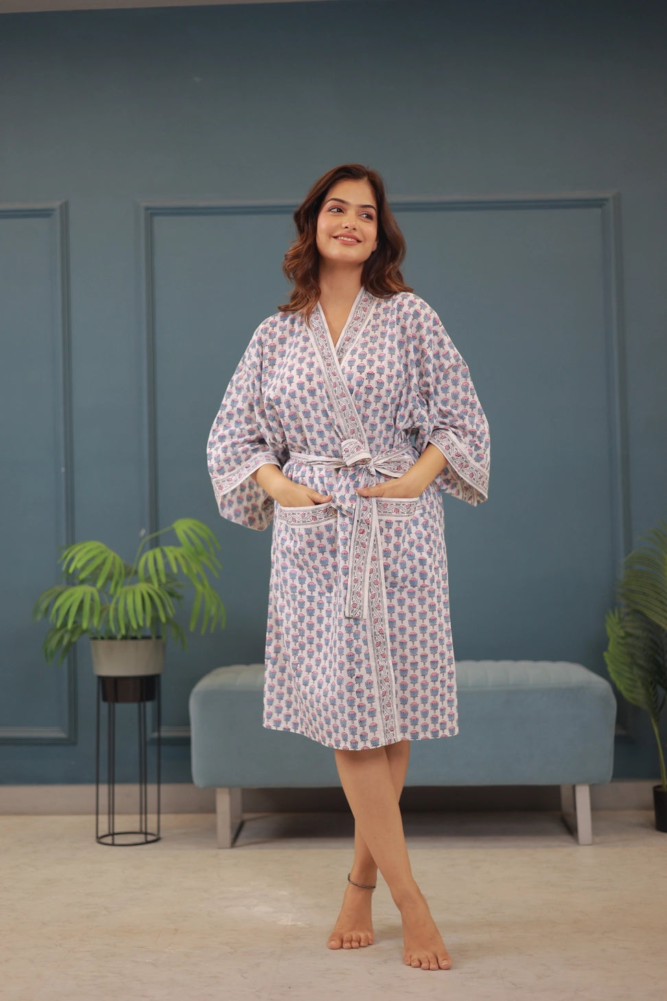 Tulip Print Robe