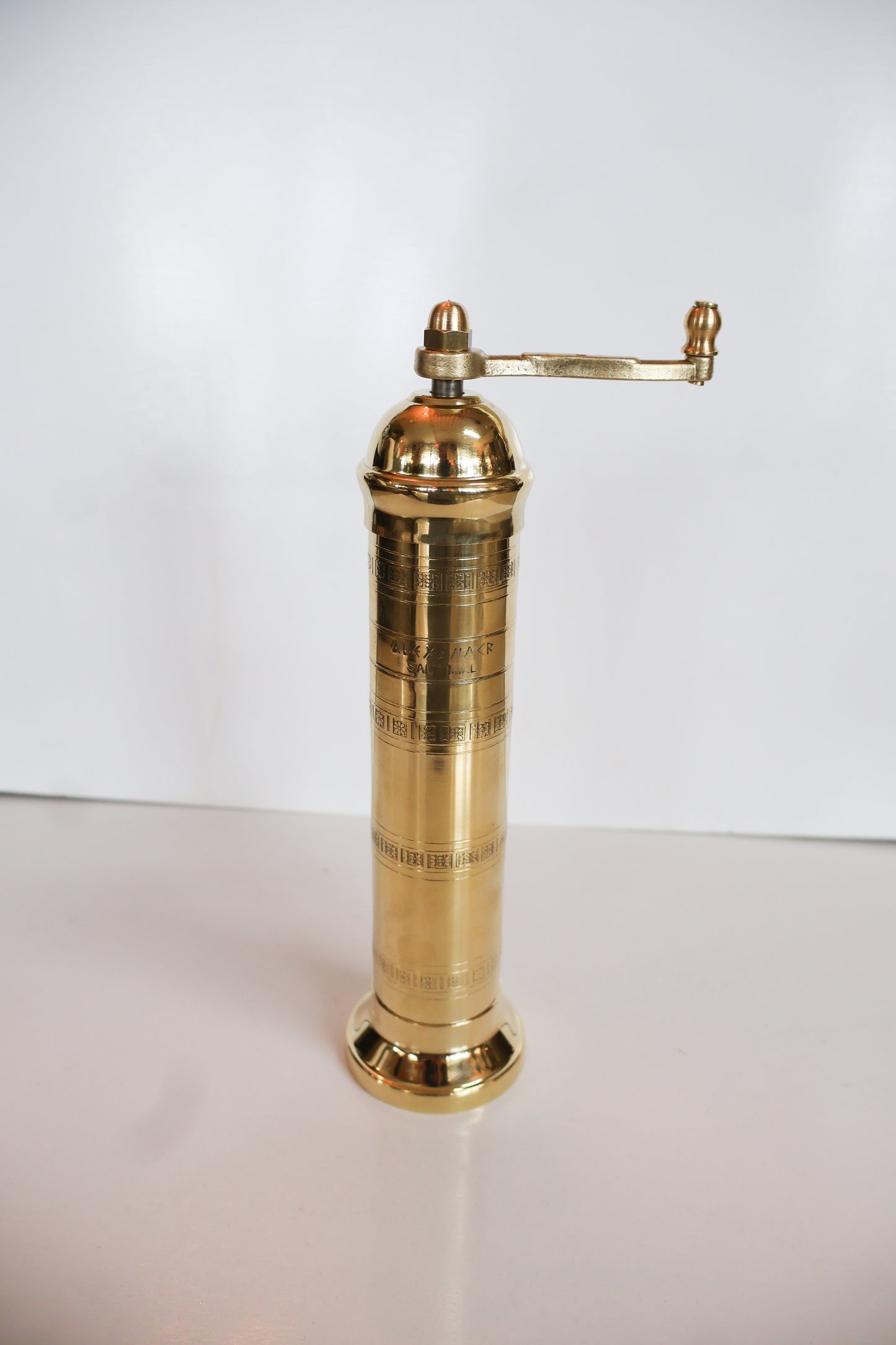 The Original 'Brass Mill' - 9" Salt Grinder