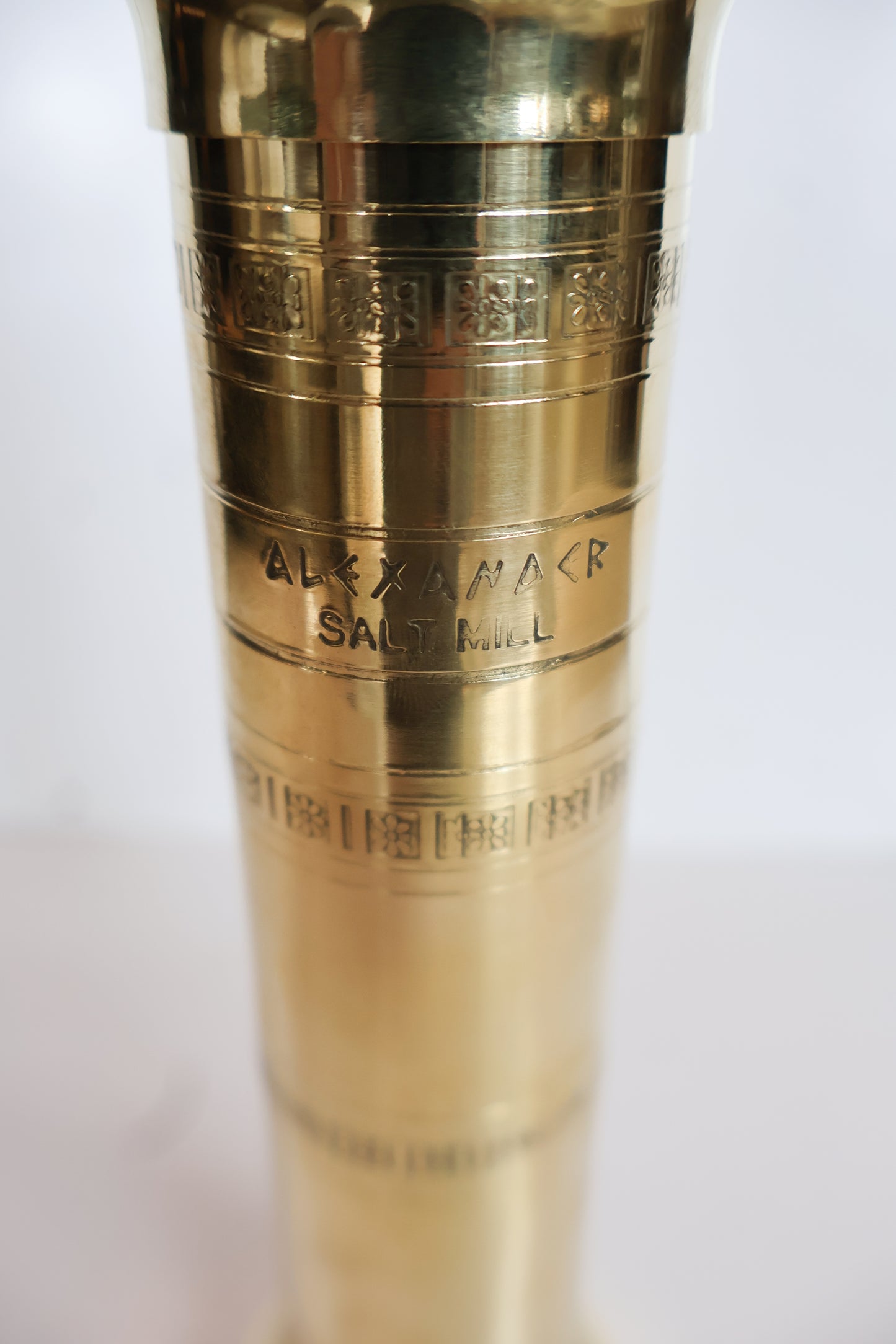 The Original 'Brass Mill' - 9" Salt Grinder