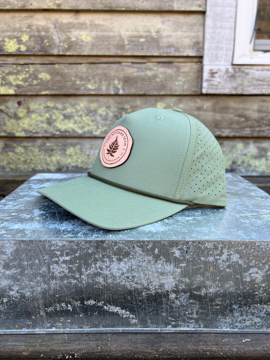 Richardson Adjustable Laser Perf Rope Hat Light Olive