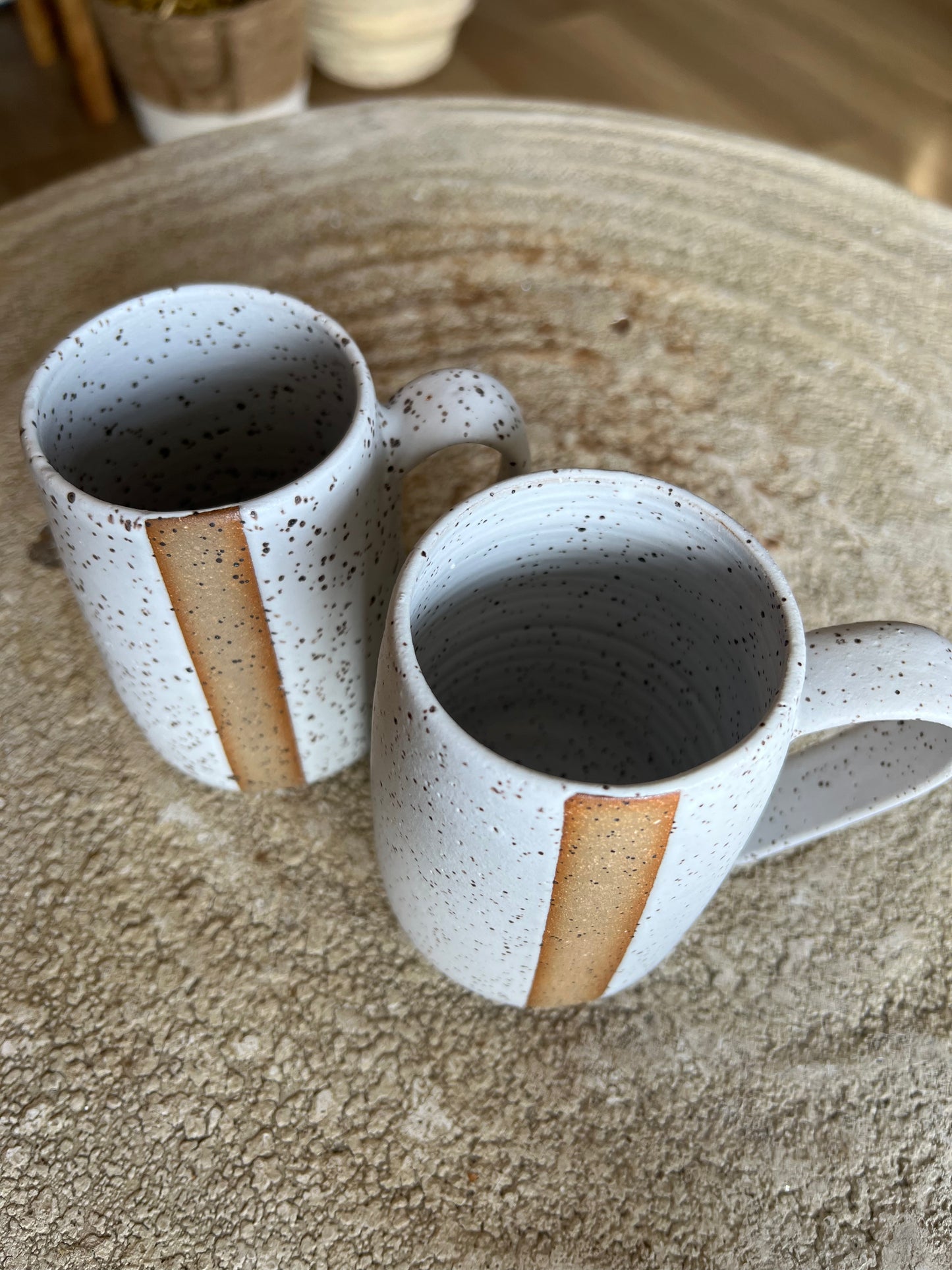 Tiny Hands Speckled Stripe Mug