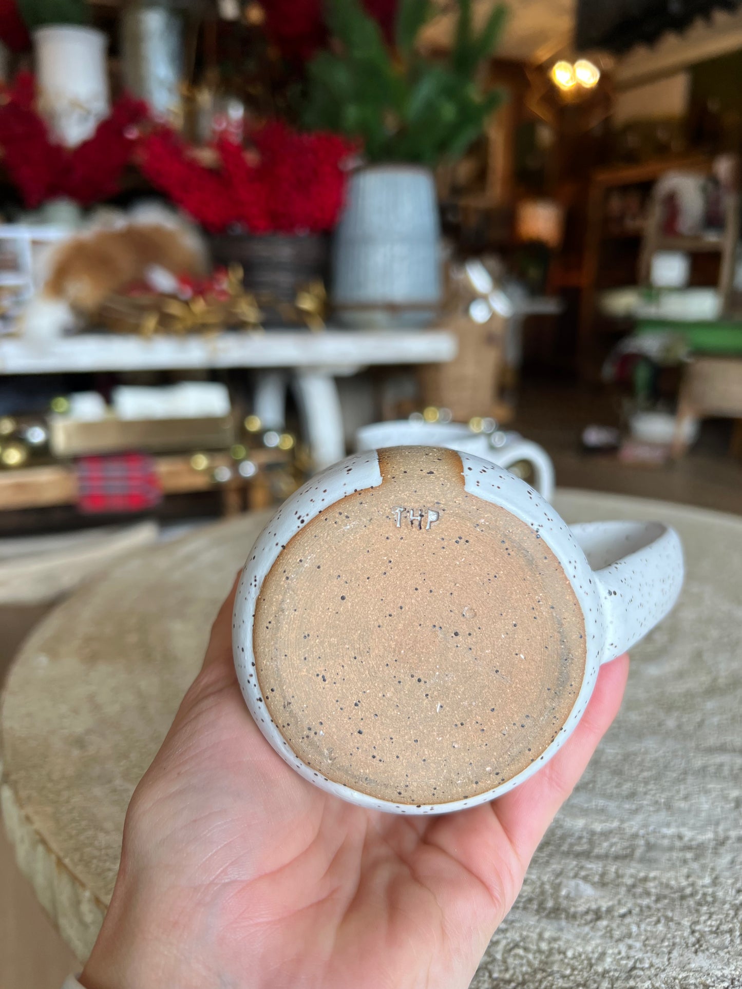 Tiny Hands Speckled Stripe Mug