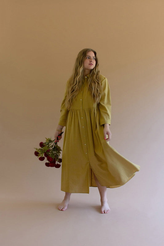 Pistachio Long-Sleeve Dress