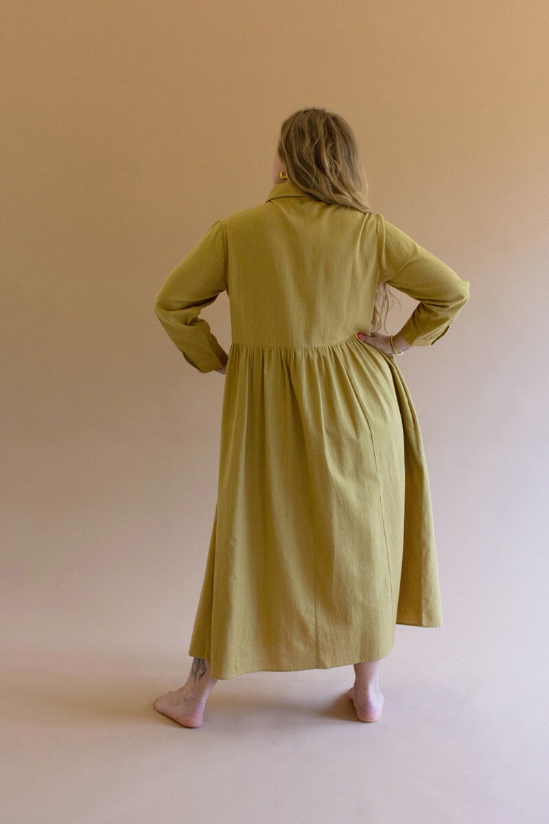 Pistachio Long-Sleeve Dress