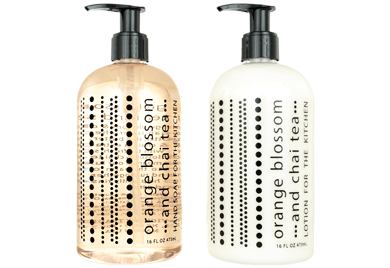 Orange Blossom and Chai Tea Hand Soap and Lotion